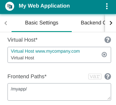 Sample Web Application pattern