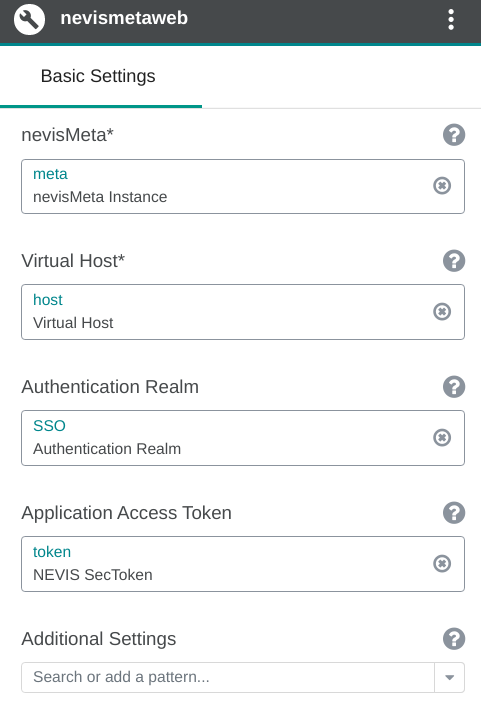 Setting up a nevisMeta instance - Patterns with entries
