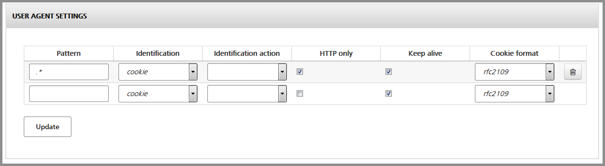 Use agent settings enabling the HTTP only flag