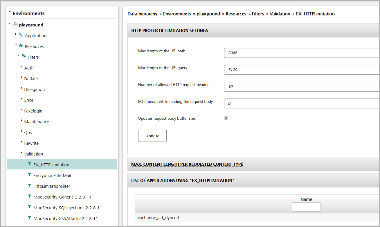 Increase the number of allowed HTTP request headers