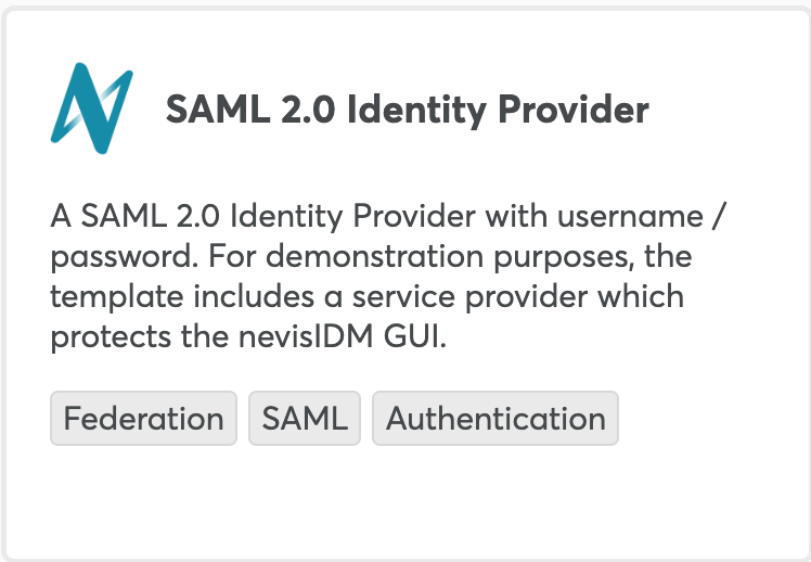 SAML 2.0 Identity Provider