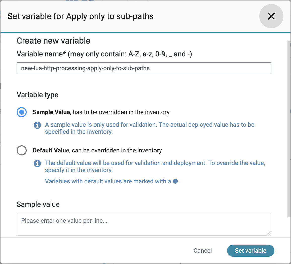 How to add a new variable