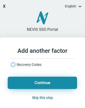 Nevis Identity Platform Example Project Add Recovery Code