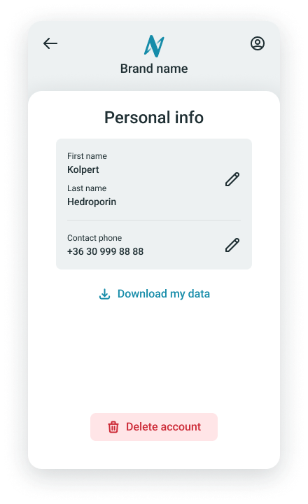 Nevis Identity Platform Example Project Profile Management Application