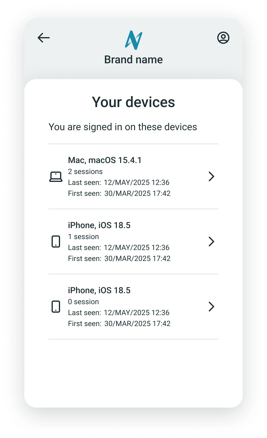 Nevis Identity Platform Example Project Profile Management Application