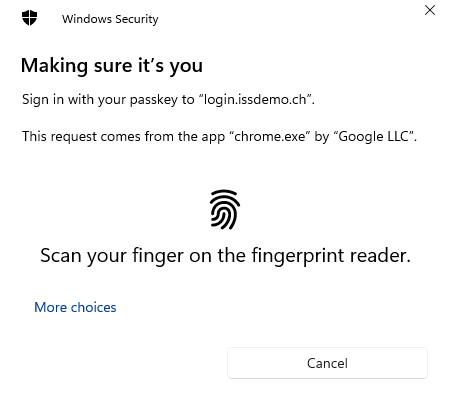 Nevis ID Example Passkey Sign In