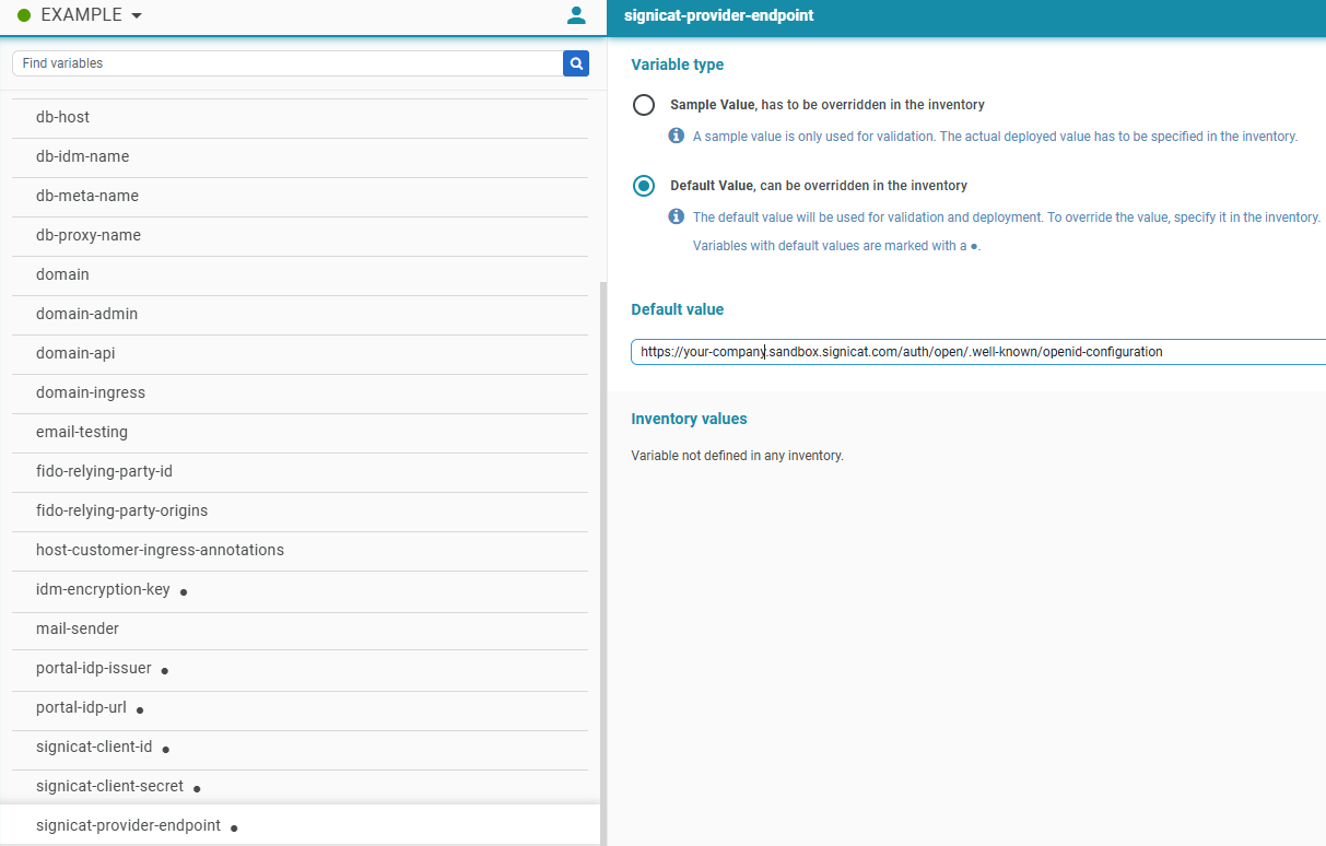Nevis Identity Platform Example Project Signicat integration