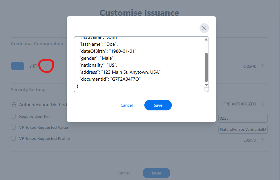 Nevis Identity Platform Example Project walt.id integration